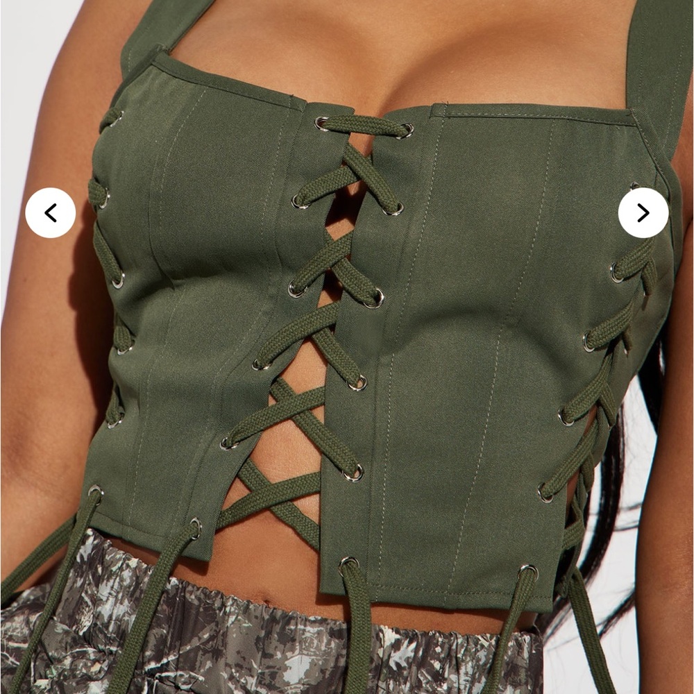 Fashionnova Stop Playin’ Games Corset Top - NWT